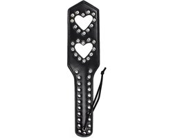 Nooitmeersaai - Paddle met studs en hartjes - zwart