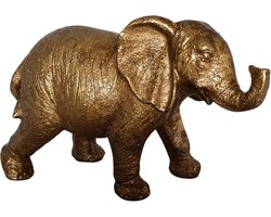 Van Manen  Sculptuur  Beeld Elephant Olifant Goud - 17.5 cm hoog