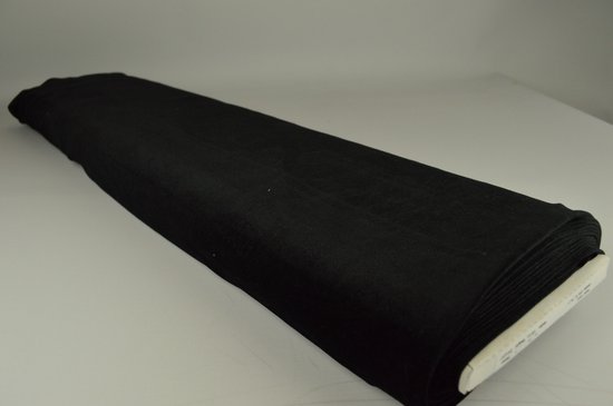 Klein mengen Uitvoerbaar Velvet stof op rol - 165cm breed - Zwart - 10 meter | bol.com