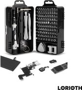 LORIOTH® 115-In-1 Schroevendraaier Set - Multifunctionele Schroevendraaier Set - Telefoon Reparatie - Horloge reparatie - Gereedschap set - Complete set - Zwart