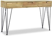 vidaXL Wandtafel 120x35x76 cm massief teakhout