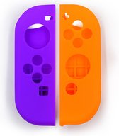 Siliconen Joy-Con hoesjes - Oranje Paars - Geschikt voor Nintendo Joy-Cons