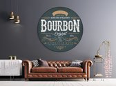 Textirieur Muurcirkel Dibond Bourbon 60CM