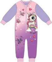 Eenhoorn onesie / pyjama - maat 104 - Unicorn onesies huispak - paars
