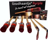 Goudhaantje Purple  - Cadeautip - Kwasten actiepakket - tbv Acrylaatverf