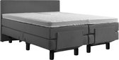 OPTIBEDDING Boxspring ELEKTRISCH 180 x 200 cm - Granietgrijs
