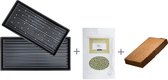 Complete Microgreens/Microgroenten/Kiemgroenten set | 2x 1020" Kweektray + 500 gr biologische Peashoot erwten kiemzaden + 9L Coco Coir groeimedium | moestuin kweekset binnen