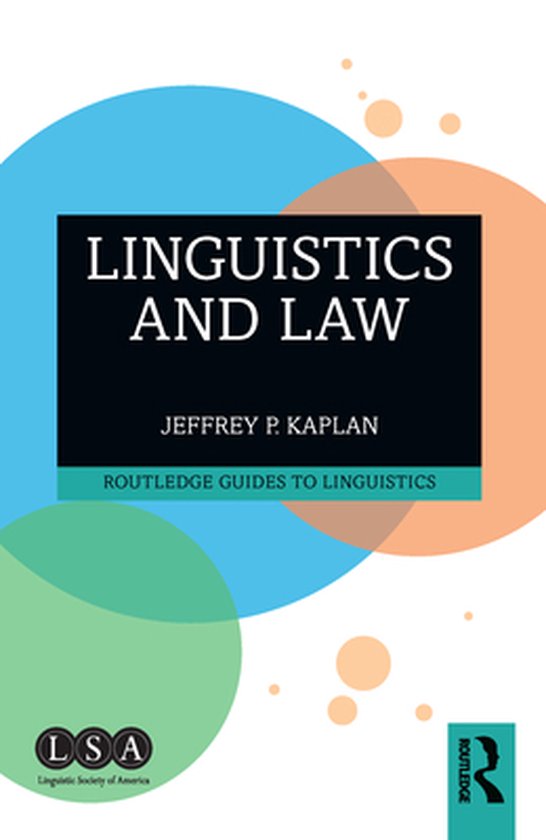 Routledge Guides to Linguistics - Linguistics and Law - cover