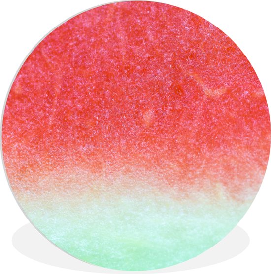 Assiette en plastique cercle mural pastèque abstraite - ⌀ 150 cm - peinture ronde - impression photo sur cercle mural en plastique (forex) / cercle vivant / (décoration murale)