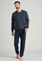 Schiesser – Cotton Wear - Pyjama – 175755 – Blue Black - 52