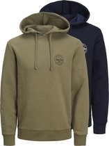 JACK&JONES JJMORE SWEAT HOOD 2PK MP Heren Trui - Maat XXL