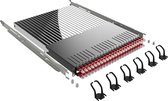 PATCHBOX Plus+ Frame, incl. 24 cassettes, Cat6a/Ea, STP Rood, 1.8m, 30HE bereik