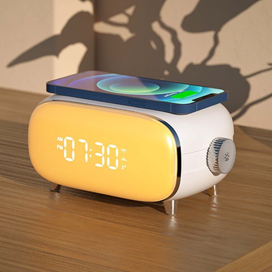 Ease Electronicz Wake up light - Digitale wekker - Slaaphulp met Draadloze  oplader -... | bol.com