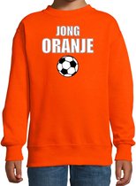 Oranje fan sweater voor kinderen - jong oranje - Holland / Nederland supporter - EK/ WK trui / outfit 130/140 (9-10 jaar)
