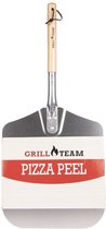 Grillteam - Pizza peel - pizzaschep - Aluminium - Houten handvat