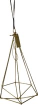 Decoratieve hanger piramide M antiek goud - Mrs Bloom - 21.5x18x38cm