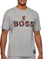 Hugo Boss NBA Basket Miami Heat T-shirt - Mannen - grijs - rood - oranje