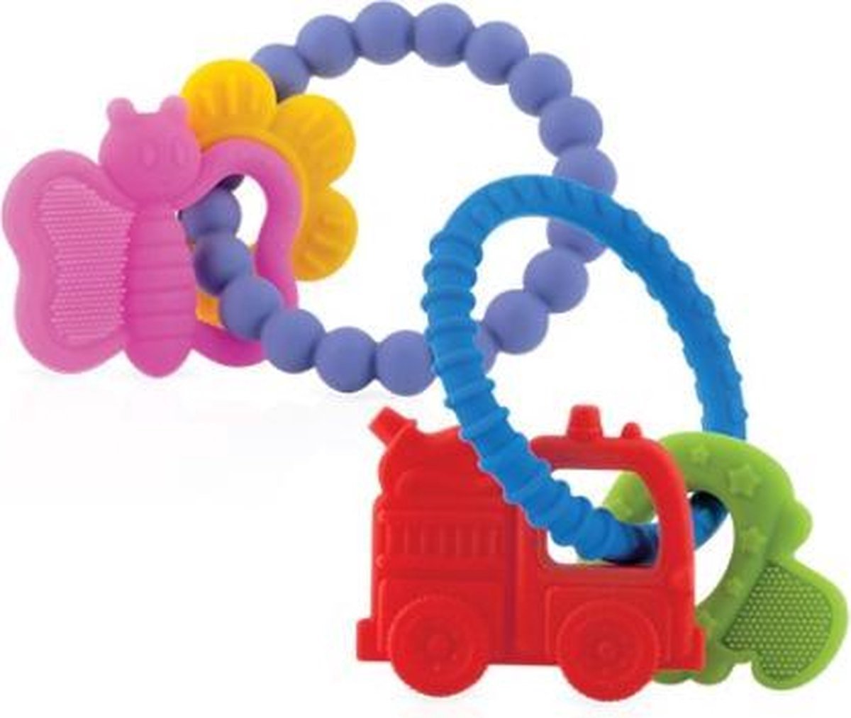 Nuby Bijtring Junior 19,6 Cm Siliconen Blauw