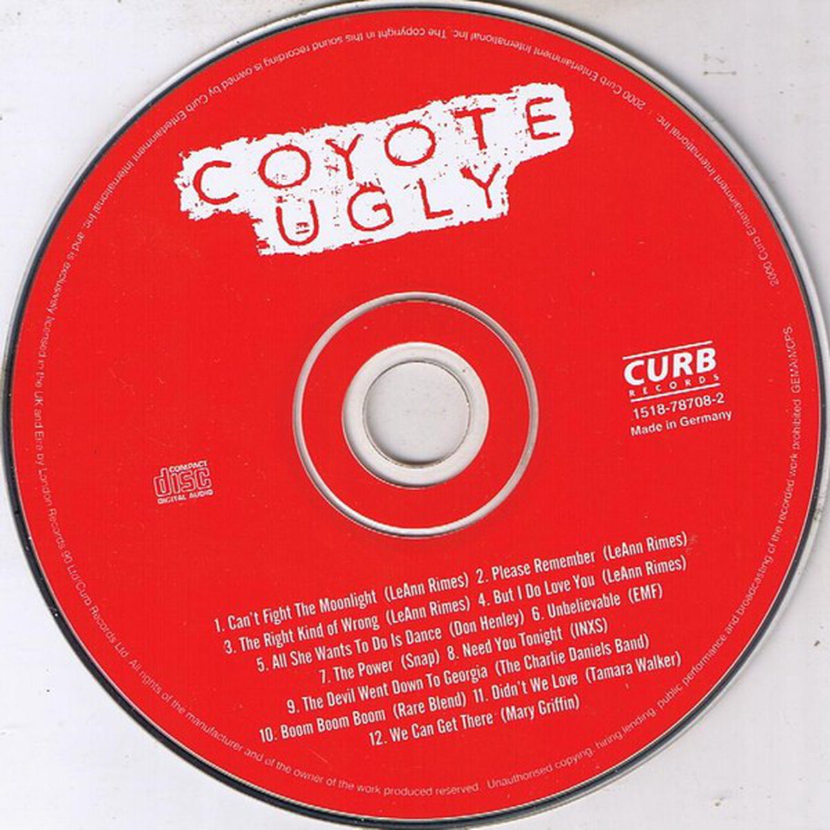 Coyote Ugly Soundtrack - CD met Can't Fight The Moonlight - 2000 | bol