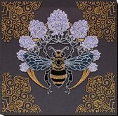 KRALEN BORDUURPAKKET BIJ IN BLAD (bee in clover) - ABRIS ART - borduren met parels