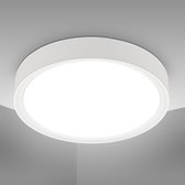 B.K.Licht - Plafondlamp - witte plafonniére - Ø25cm - met 1 lichtpunt - 4.000K - 1.200Lm - 12W