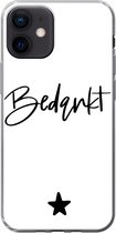 Coque iPhone 12 - Merci - Cadeau - Proverbes - Siliconen