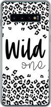 Geschikt voor Samsung Galaxy S10 hoesje - Quotes - Spreuken - Wild one - Siliconen Telefoonhoesje