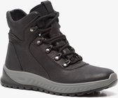 TwoDay leren dames veterboots - Zwart - Maat 38 - Echt leer - Uitneembare zool