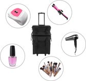 Ellanora® Professionele make-up case - Trolley – Cosmetische organizer – Afneembare koffer - Visagist – Haarstylist – Nagelstyliste