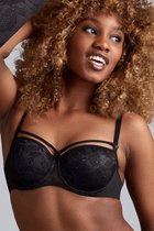 Marlies Dekkers – Space Odyssey – Soutien- BH rembourré – 35610 – Gris acier et dentelle noire – E75/90