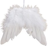Kersthanger - 6 x Engel Vleugels 15 cm - Wit - Kerstboom Versiering