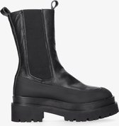 Tango | Ember 1-a black leather chelsea boots - black sole | Maat: 38