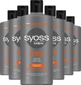 Bol.com SYOSS Men Power Shampoo 6x 440 ml - Grootverpakking aanbieding