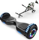 Microgo Hoverboard 6.5 Inch | Krachtige Motor | Sier LEDs | Bluetooth Speaker | Koolzwart + Kart Camouflage
