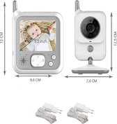 Boifun Babyfoon met Camera – Extra groot LCD scherm