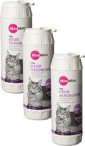 Beaubeau Kattenbak Geurverdrijver - Kattenbakreinigingsmiddelen - 3 x 750 g Lavendel