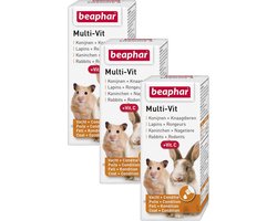 Beaphar Multi-Vitamine Knaagdier - Supplement - 3 x 20 ml