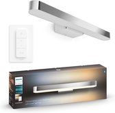 Philips Hue Adore Badkamer Wandlamp - Chrome - White Ambiance - Bluetooth - incl. Dimmer switch