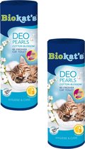 Biokat's Deo Pearls Cottom Blossom - Kattenbakreinigingsmiddelen - 2 x 700 g