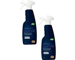 Cavalor Leather Soap Bus Met Spray - Paardenverzorging - 2 x 500 ml