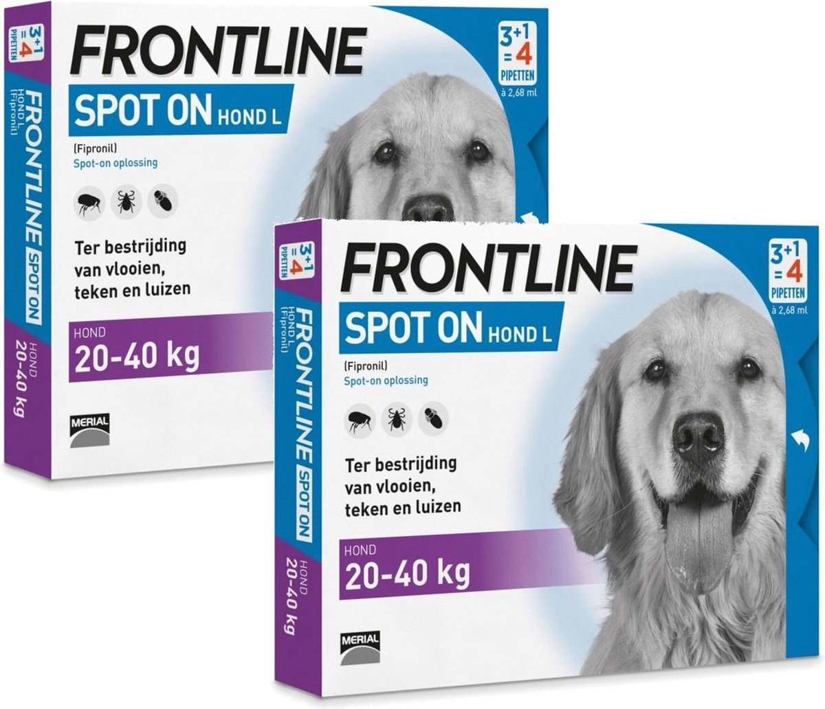 Frontline Spot On 3 Large Hond Large - Anti vlooien en tekenmiddel - 2 x 4  pip | bol.com