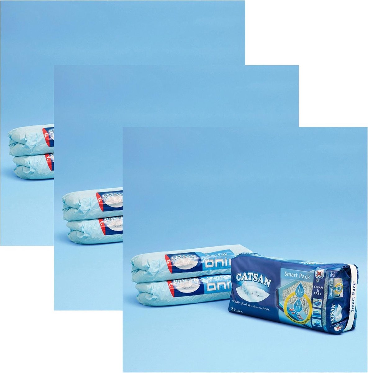 Catsan Smart Pack Litière pour chat 3 x 8 l