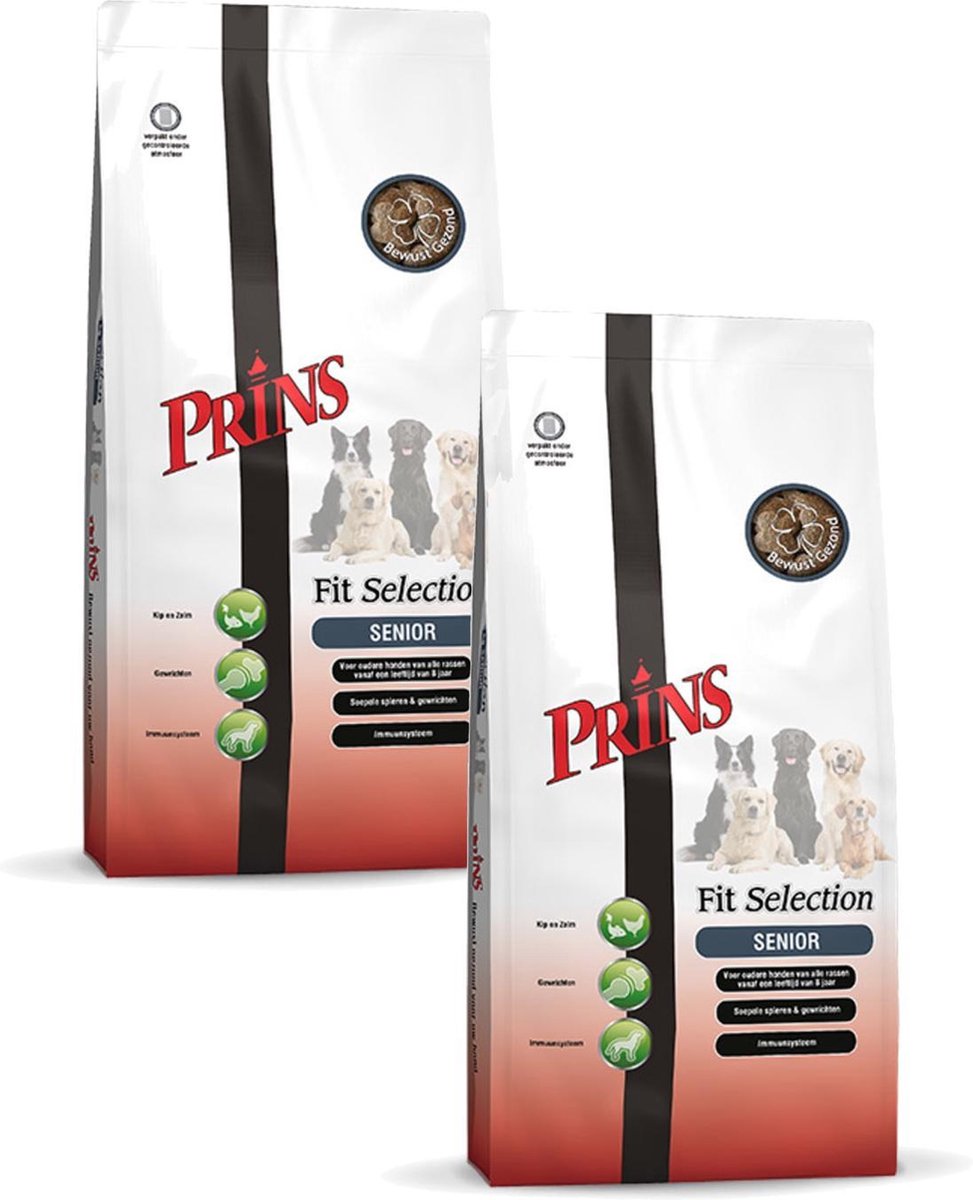 Prins Procare Fit-Selection Senior Gevogelte&Vlees - Hondenvoer - 2 x 2 kg  | bol.com