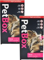 Petbox Hond Vlo. Teek & Worm - Anti vlo - teek- worm - 2 x Small 2-10 Kg