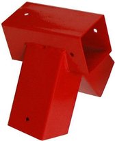 Wovar Hoekverbinding Schommel Rood voor Vierkante palen 9 x 9 cm - Per Stuk
