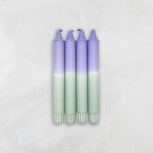 MINGMING - Kaarsen - Dip Dye - Sweet Lavender/Eucalyptus - Set van 4