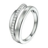 The Jewelry Collection Ring Zirkonia - Zilver