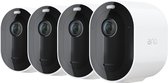 Arlo Pro 4 Spotlight Camera Wit 4-STUKS - Beveiligingscamera - IP Camera - Binnen & Buiten - Bewegingssensor - Smart Home - Inbraakbeveiliging - Night Vision - Excl. Smart Hub - Incl. 90 dage