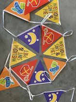 Vlaggenlijn Sint - welkom - Sinterklaasversiering - slinger sinterklaas - sint&piet - 6meter - vlaggetjes - intocht - 5december - cadeau - feest - papier