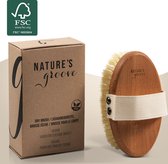 NATURE'S groove Dry Brushing Huidborstel - Vegan - Lichaamsborstel/Droogborstel